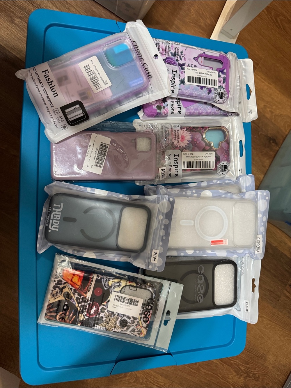 Assorted Purple and Gray Phone Cases - Compatible Protective Covers
